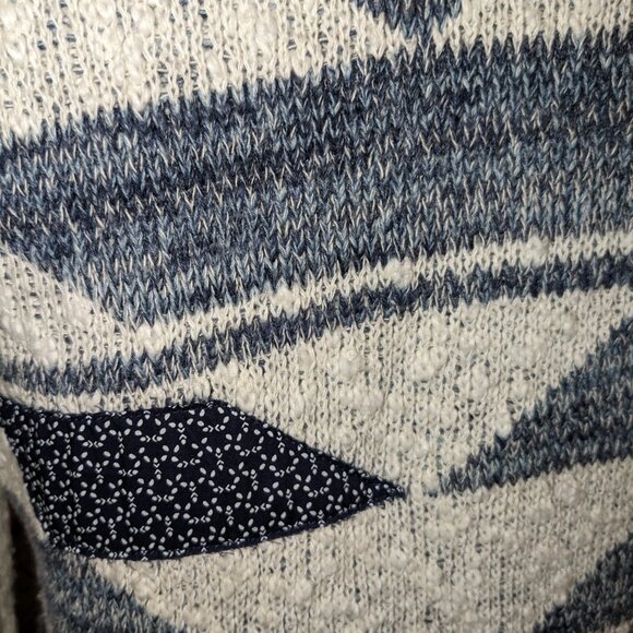Lucky Brand | Jacquard Patch Cardigan - Picture 8 of 10